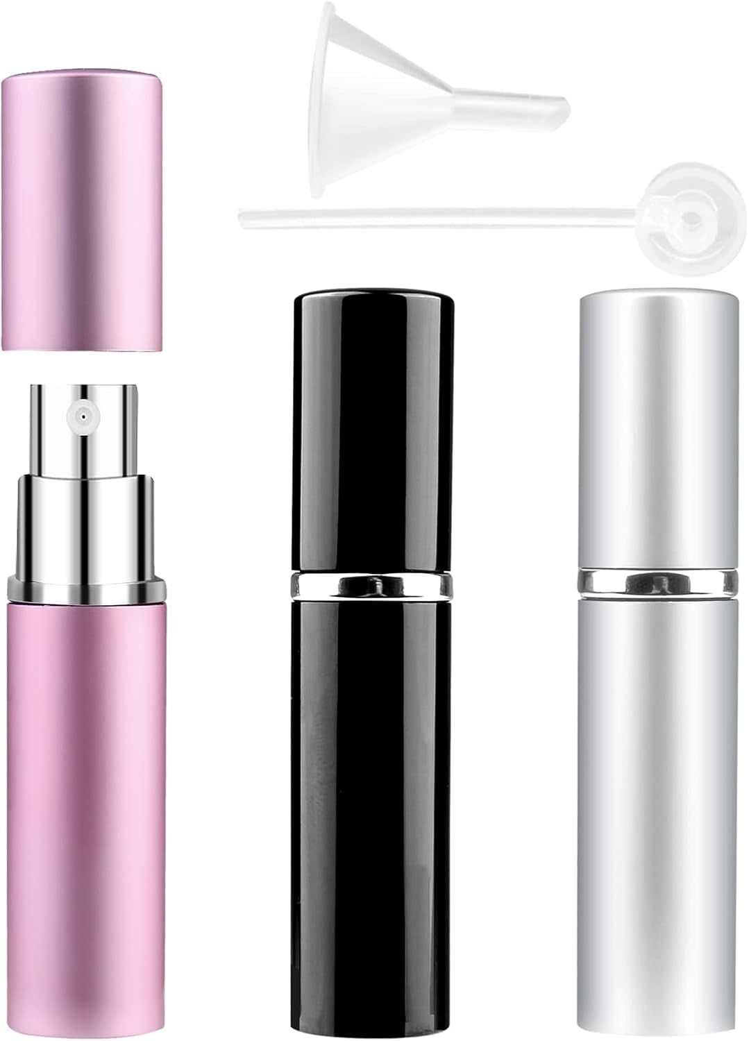 Travel Perfume Atomiser Bottle Refillable, 3 Pcs 6ML Perfume Spray Bottle | Leak Proof and Portable Atomisers Travel Must Haves, Uniform Spray, Ideal for Storing Perfume, Aftershave, Cologne