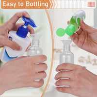 6PCS 100Ml Bottles Empty Refillable Transparent Travel Bottles for Toiletries with Funnels and Labels, 100Ml Travel Bottles for School Travel or Cosmetic