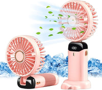 Portable Hand-Held Fan Mini Folding Desk Fan Cooler Cooling USB Rechargeable UK