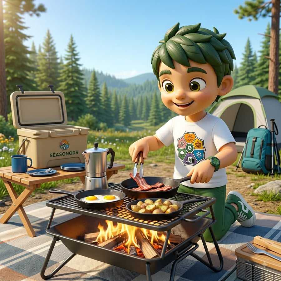 Portable Folding Campfire Grill
