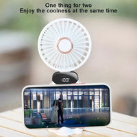 Portable Hand-Held Fan Mini Folding Desk Fan Cooler Cooling USB Rechargeable UK