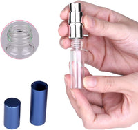 Travel Perfume Atomiser Bottle Refillable, 3 Pcs 6ML Perfume Spray Bottle | Leak Proof and Portable Atomisers Travel Must Haves, Uniform Spray, Ideal for Storing Perfume, Aftershave, Cologne
