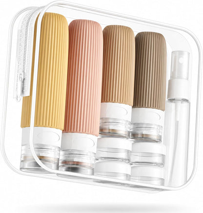 Travel Bottles for Toiletries, 16 Pack Silicone Travel Bottles Set, Leakproof Travel Size Toiletries, BPA Free Travels Containers for Toiletries, Traveler Accessories for Shampoo Conditioner