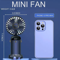 Portable Hand-Held Fan Mini Folding Desk Fan Cooler Cooling USB Rechargeable UK