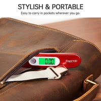 Luggage Scale with Tare Function 110 Lb/ 50Kg Capacity, Red | Suitcase Weighing Scales, Portable Digital Weight Scale for Travel, Suitcase Weigher for Shopping, Post Office
