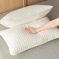 Memory Foam Quilted Bed Pillows Hypoallergenic Bounce Back Neck & Back Support