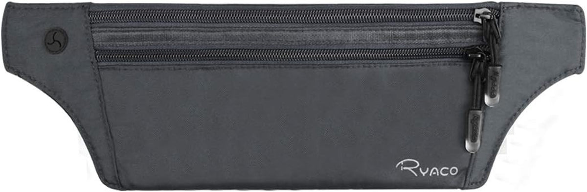 Money Belt for Travelling - Hidden Security Pouch for Cards and Passports - RFID Breathable Material - Protect Your Cash (Grey)