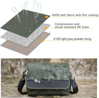 Camera Bag Small DSLR Camera Shoulder Bag for Photographer Waterproof Messenger Bag Crossbody Case Compatible with Canon Sony Nikon