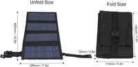 20W Foldable Solar Panel Charger, Waterproof Portable 5V USB Solar Cell Charger with 2 Buckles, Fast Charging for Phone Power Bank, Mobile Phones, Digital Cameras Outdoor