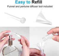 Travel Perfume Atomiser Bottle Refillable, 3 Pcs 6ML Perfume Spray Bottle | Leak Proof and Portable Atomisers Travel Must Haves, Uniform Spray, Ideal for Storing Perfume, Aftershave, Cologne