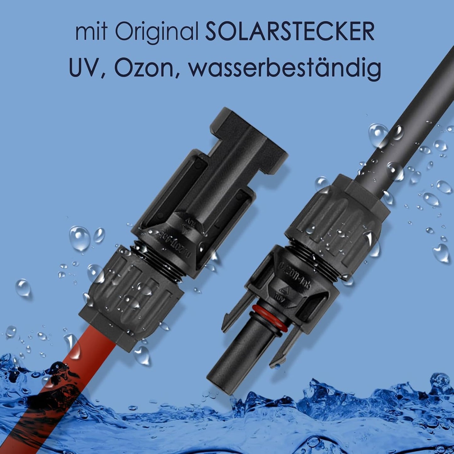 Enjoysolar 6Mm² Professional Connection Cable Solar Charge Controller to Solar Module MC4 Solar Cable (5M)