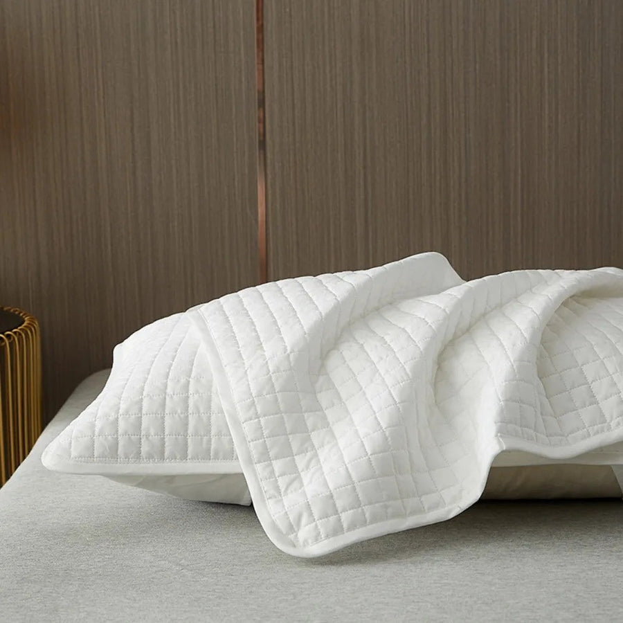 Memory Foam Quilted Bed Pillows Hypoallergenic Bounce Back Neck & Back Support