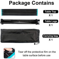 Folding Camping Table Light Weight Portable Aluminium Outdoor Frame Picnic Bag