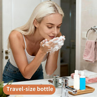 6PCS 100Ml Bottles Empty Refillable Transparent Travel Bottles for Toiletries with Funnels and Labels, 100Ml Travel Bottles for School Travel or Cosmetic