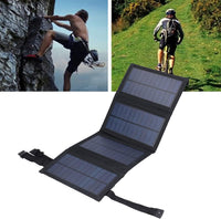 20W Foldable Solar Panel Charger, Waterproof Portable 5V USB Solar Cell Charger with 2 Buckles, Fast Charging for Phone Power Bank, Mobile Phones, Digital Cameras Outdoor