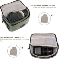 Camera Bag Small DSLR Camera Shoulder Bag for Photographer Waterproof Messenger Bag Crossbody Case Compatible with Canon Sony Nikon
