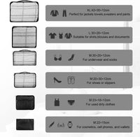 Packing Cubes for Suitcase 10 Sizes Suitcase Organizer Bags 10 Pcs Travel Bags Organiser (10, Black)