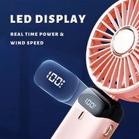 Portable Hand-Held Fan Mini Folding Desk Fan Cooler Cooling USB Rechargeable UK