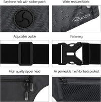 Money Belt for Travelling - Hidden Security Pouch for Cards and Passports - RFID Breathable Material - Protect Your Cash (Grey)