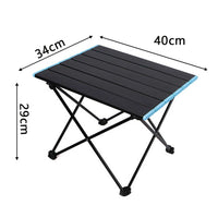 Folding Camping Table Light Weight Portable Aluminium Outdoor Frame Picnic Bag