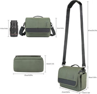 Camera Bag Small DSLR Camera Shoulder Bag for Photographer Waterproof Messenger Bag Crossbody Case Compatible with Canon Sony Nikon