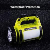 Rechargeable LED Torch, Multi-Functional Camping Light, Waterproof Outdoor Spotlight Searchlight, High Power Beam Flashlight, 650Lm Lightweight Lantern (Pack of 2)