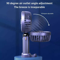 Portable Hand-Held Fan Mini Folding Desk Fan Cooler Cooling USB Rechargeable UK