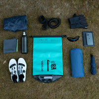 Dry Bag 30L Waterproof Bag with Phone Pouch Double Shoulder Strap Backpack for Travelling Fishing Cycling Kayaking Swimming Boating Beach