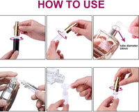 Travel Perfume Atomiser Bottle Refillable, 3 Pcs 6ML Perfume Spray Bottle | Leak Proof and Portable Atomisers Travel Must Haves, Uniform Spray, Ideal for Storing Perfume, Aftershave, Cologne